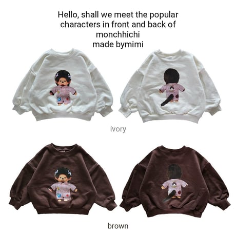 bymimi/12. chichi man-to-man XS-2XL