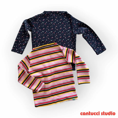 cantuccistudio/64. multi boat neck T-shirt JS