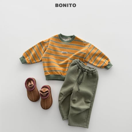 bonito/52. knee pin tuck straight pants JS-JM