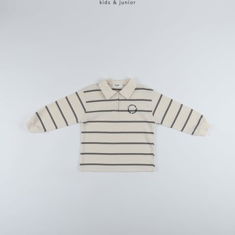 owen/37. single stripe collar T-shirt S-XL