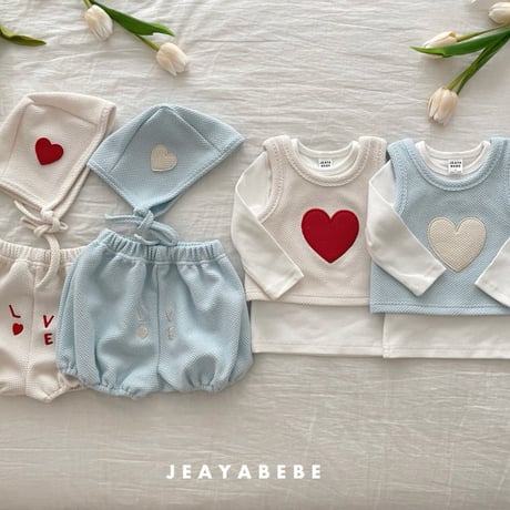jeayabebe/13. cully ( bonnet ) set S(3-6)-M(6-12)