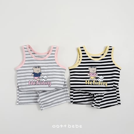 oottbebe/61. holly day sleeveless updown set XS(1-2Y)-XL(6-7Y)
