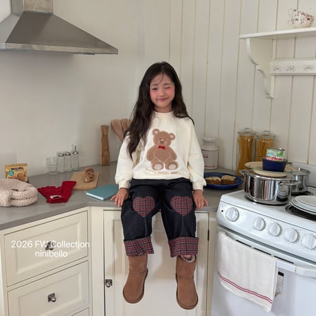ninibello/33. Teddy Bear Raglan Sweatshirt? XS-XL