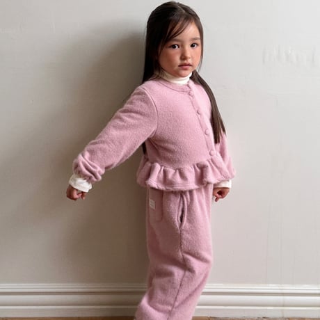 ellymolly/90. snow flower fril cardigan 3-11