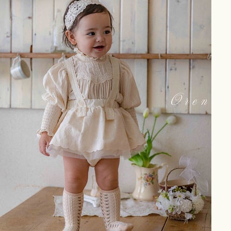 oren/1. bebe ) Riel lace skirt bloomer BEBE_S-BEBE_M
