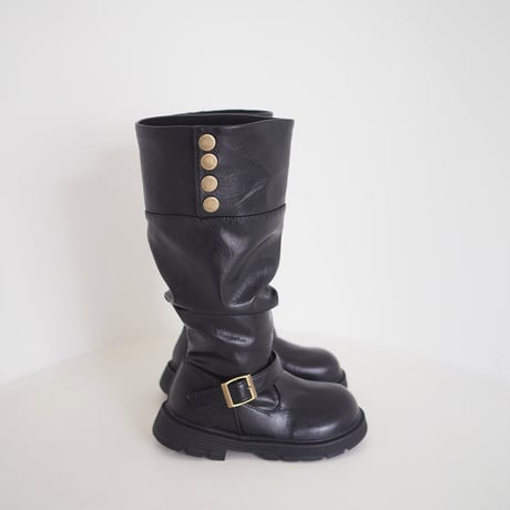 zanclover/61. curf shirring long boots 160-220
