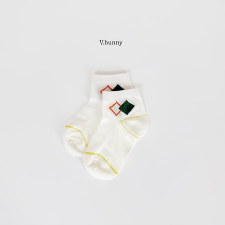 vbunny/18. sikaku socks set S(130-150)-L(180-210)