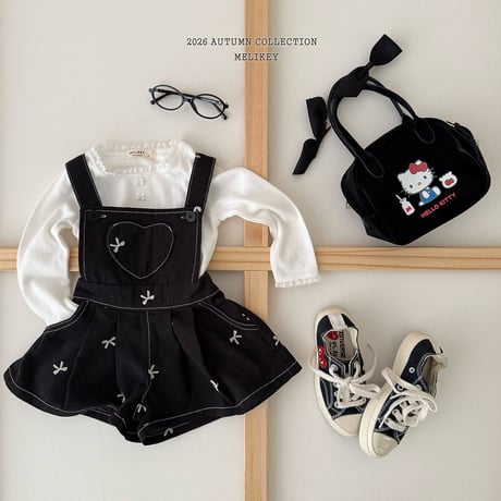 melikey/10. ribbon button T-shirt JS-JM