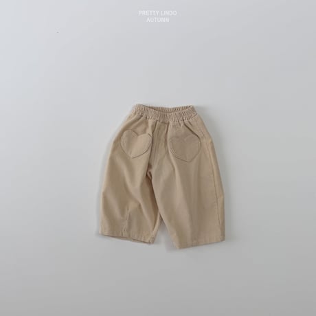 lindo/63. romantic heart ( corduroy ) pants XS-XL