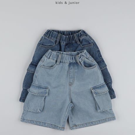 owen/43. pocket bermuda denim pants S-XL
