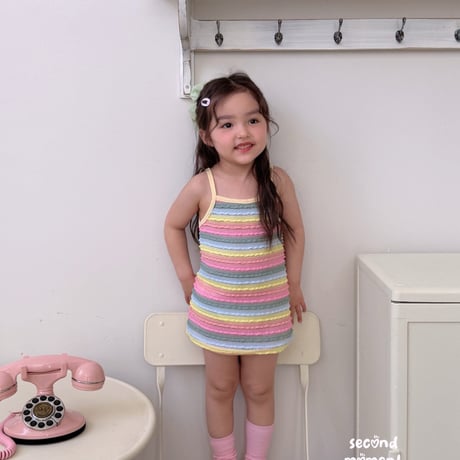 secondmoment/88. rainbow one-piece JS-JL