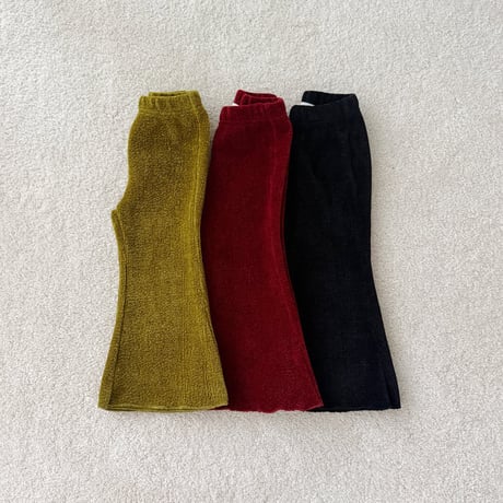 urbanrabbit/20. Choco Ribbed Bootcut Pants XS-XL