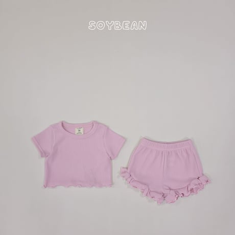 soybean/81. plan ) fresh fril updown set XS-XL