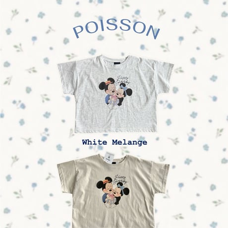 poisson/1. miky happy T-shirt S-XL