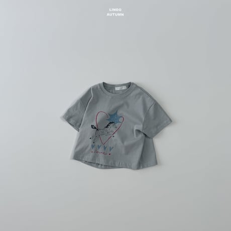 lindo/31. sketch half t T-shirt XS-XL