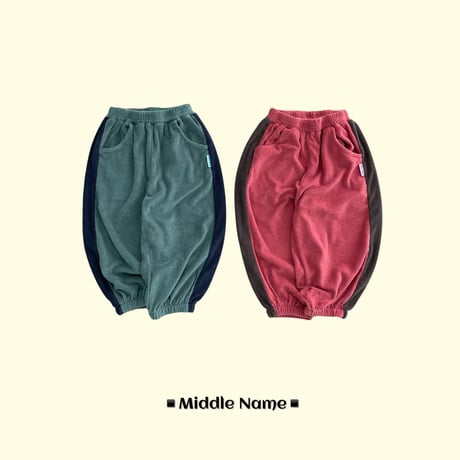 middlename/48. terry two color jogger pants JS-JM