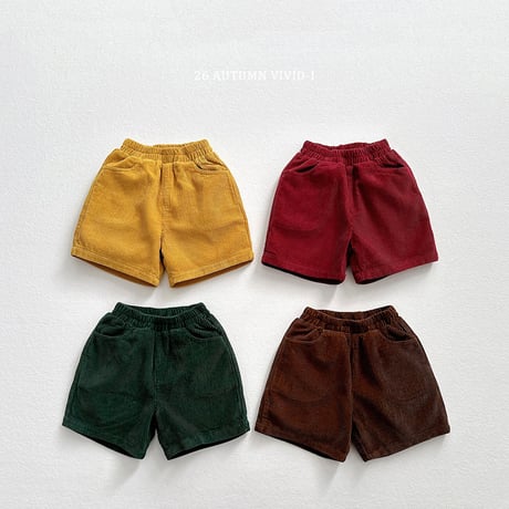 vividi/42. Corduroy half pants JS-JM