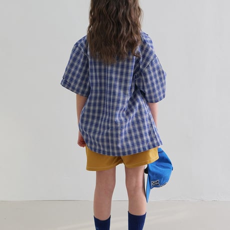 minimal/62. half t check shirt S-XL