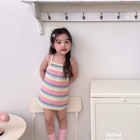 secondmoment/88. rainbow one-piece JS-JL