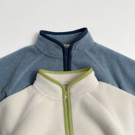 minirobe/38. Two-tone fleece half zip S-XL