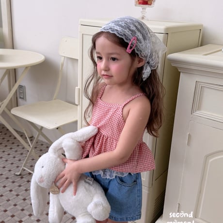 secondmoment/77. milky check fril  S-XL
