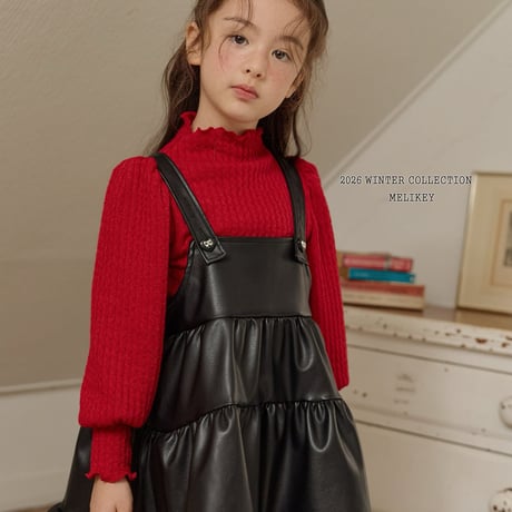 melikey/88. chic ledder kangkang one-piece JS-JM