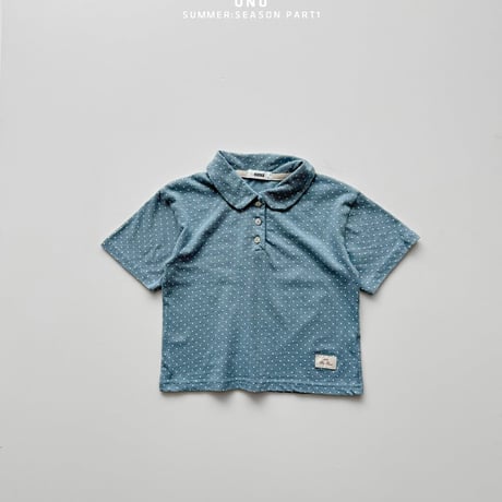 onu/32. dot collar half t T-shirt XS-XL