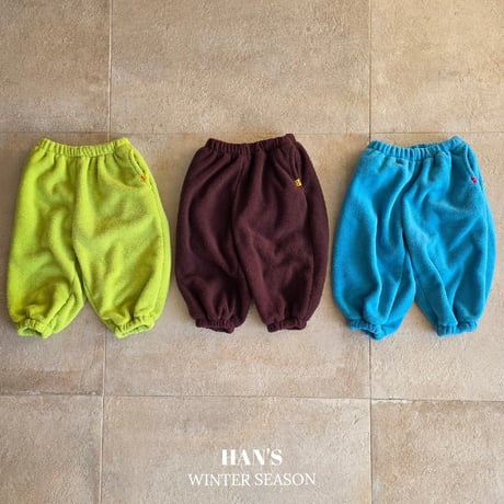 hans/26. compotable fleece pants XXS-JS