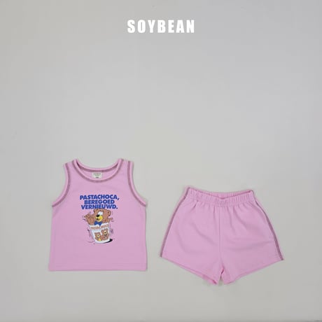soybean/166. plan ) bear vintage updown set JS-JM