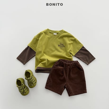 bonito/16. half t rayerd T-shirt 12M-XL