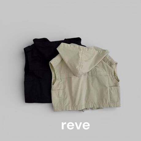 reve/11. wind cotton zipup sleeveless S-2XL