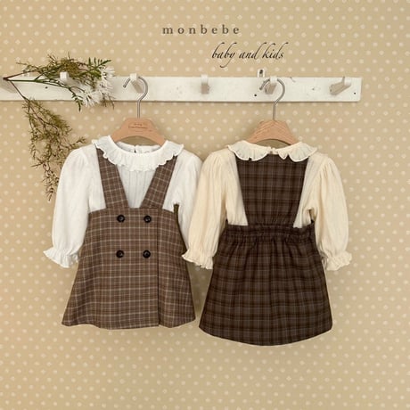 monbebe/11. harmony fril T-shirt S(1-2Y)-XL(7-8Y)