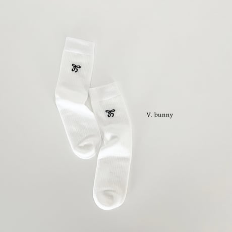 vbunny/23. double ribbon socks set FREE(32CM)