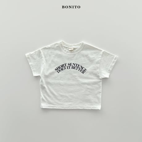 bonito/37. Sentence Short Sleeve T-shirt? JS-JM