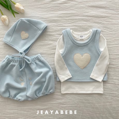 jeayabebe/13. cully ( bonnet ) set S(3-6)-M(6-12)