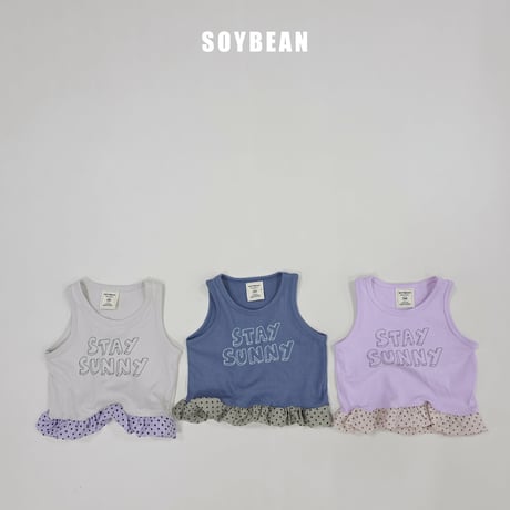 soybean/170. plan ) dot bubble sleeveless XS-XL