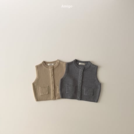 amigo/40. knit vest XS-XL