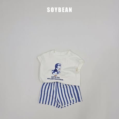 soybean/180. plan ) Penguin vacance updown set XS-XL