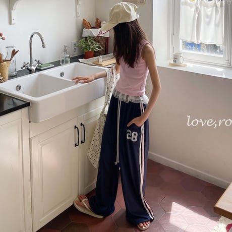 loverosie/161. mesh tape 2way pants 3XL