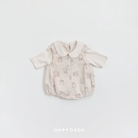 oottbebe/70. bear bebe suit S(0-6M)-M(6-12M)