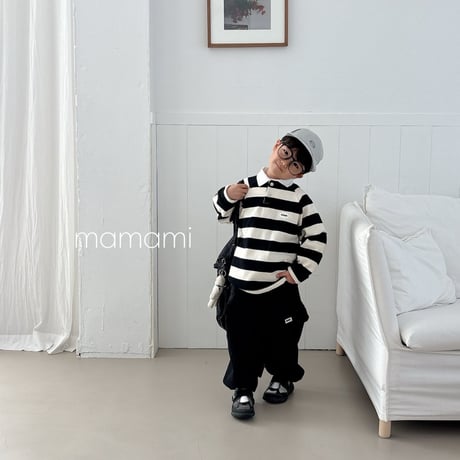 mamami/29. day rugby collar T-shirt JS-JL