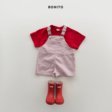 bonito/25. stripe overall pants? 12M-XL