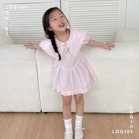log101/95. ribbon fril one-piece JS-JM