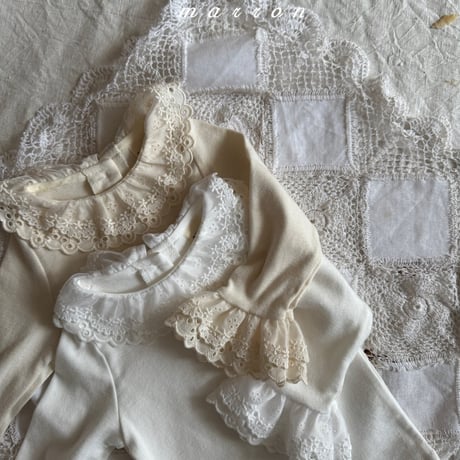 marron/37. lace T-shirt XS-L