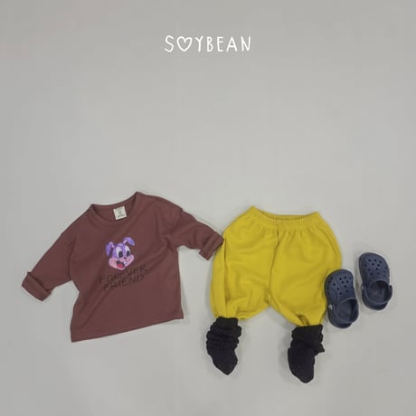 soybean/53. plan ) bunny Friend updown set XS-XL