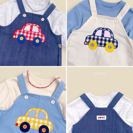 oottbebe/26. boong boong denim overalls XS(0-1Y)-XL(4-5Y)