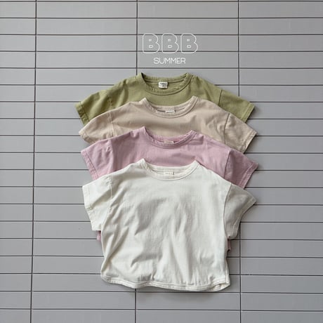 bellabambina/106. 26 summer bangbang plain T-shirt 12M-XL