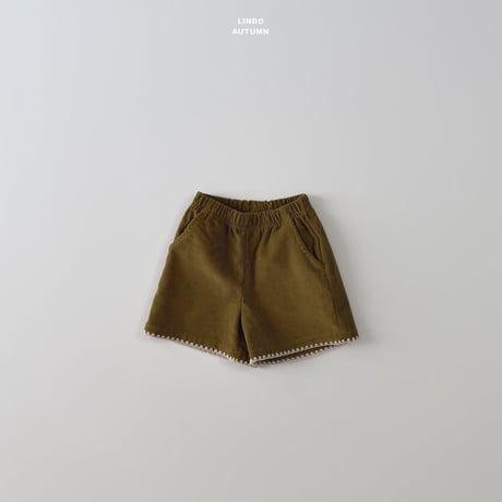 lindo/6. corduroy mello half pants XS-XL