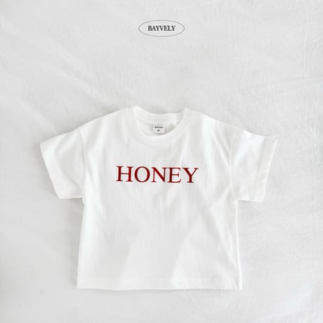 bayvely/20. honey half t T-shirt XS-XL