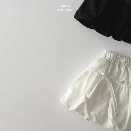 lindo/45. flower embroidery bullon skirt XS-XL